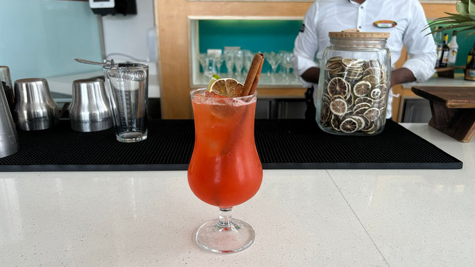 A Rum Runner cocktail at the Compass Bar
