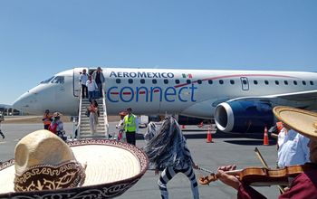 Aeromexico inaugurated its Mexico City-Tepic flight, opening a new door for tourists to Riviera Nayarit and the state&#39;s Magic Towns. (Photo via TravelPulse).