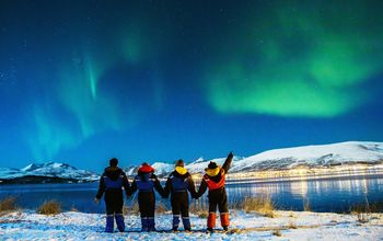 An Authentic Vacations' group in Tromso, Norway.