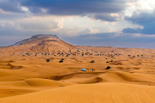Desert safari in Dubai, United Arab EmiratesDesert in Dubai, United Arab Emirates (photo via anderm / iStock / Getty Images Plus)
