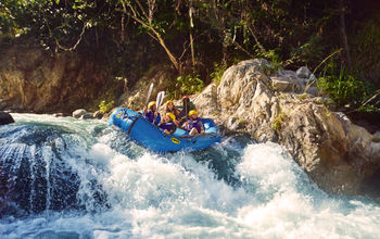White-water rafting in the Dominican Republic