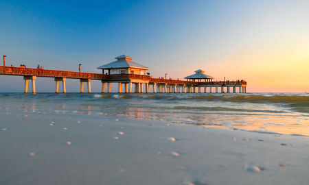 Low camera angle, late afternoon, Fort Myers Beach, Florida. (photo via fotoguy22 / iStock / Getty Images Plus)