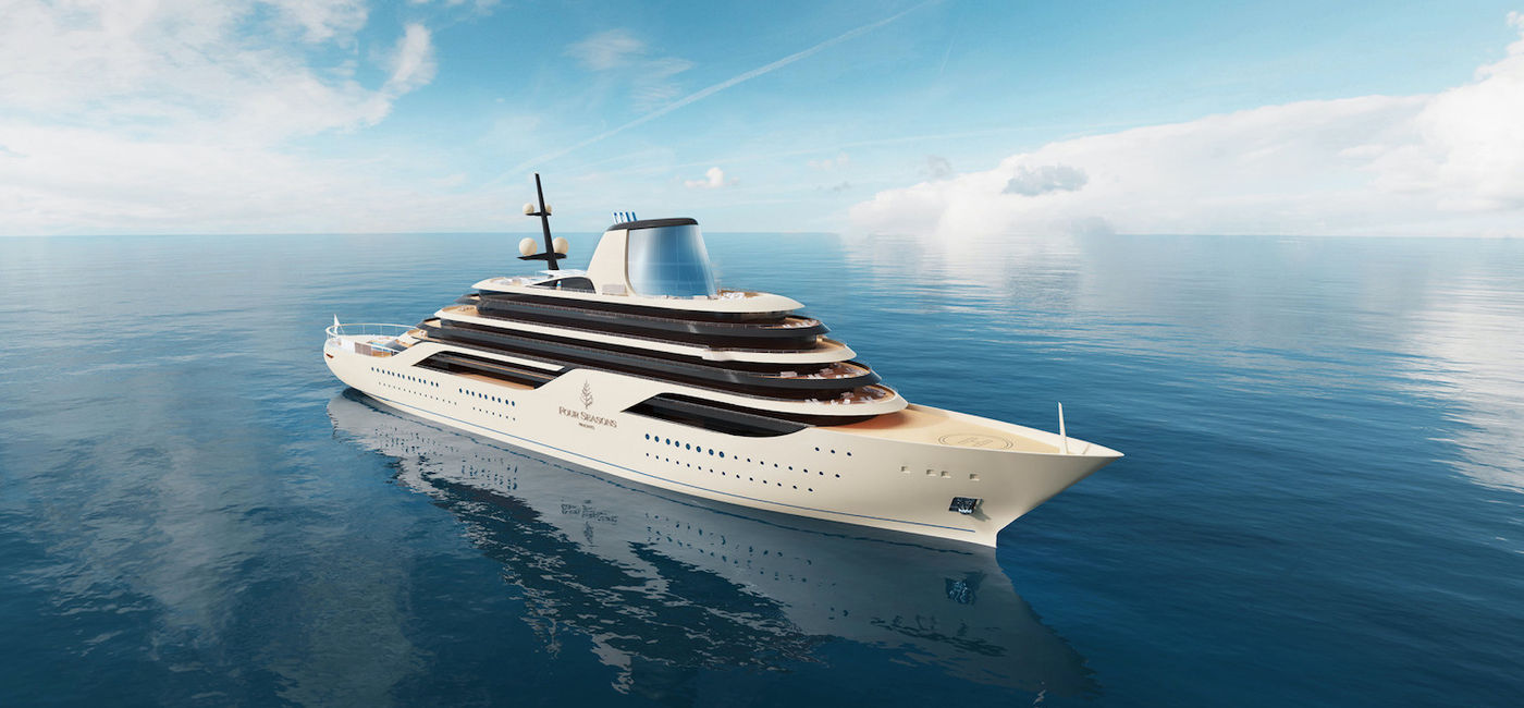 Image: A rendering of the first yacht, which will feature 95 suites. (photo via Four Seasons)