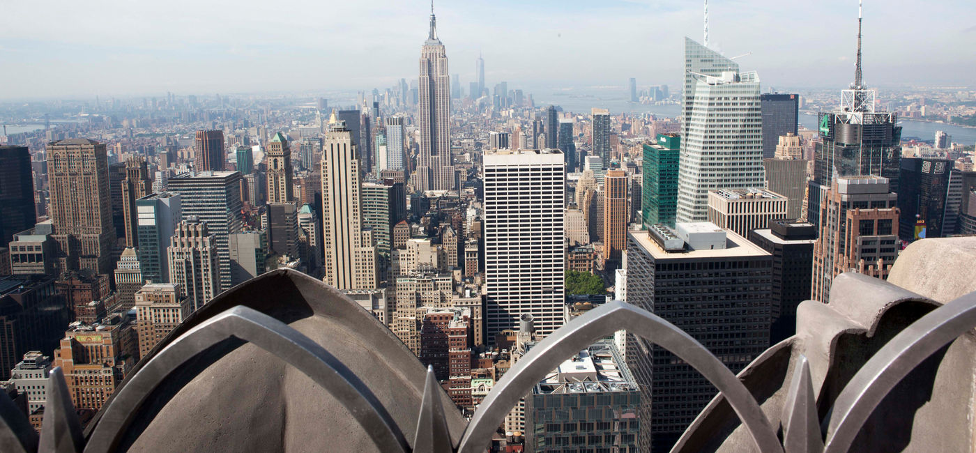 Image: A view from the Top of the Rockefeller Center in New York City. (photo via NYC and Company)