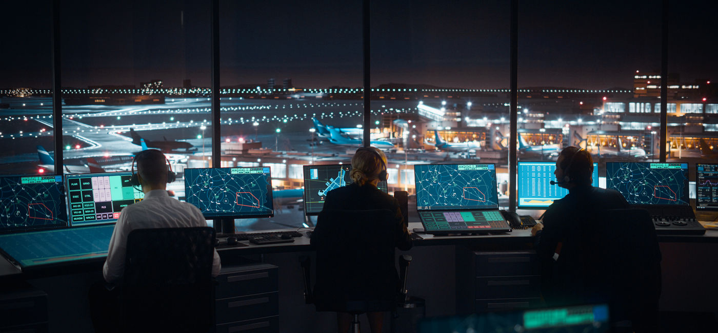 Image: Air traffic controllers.  (Photo Credit: gorodenkoff / iStock / Getty Images Plus)