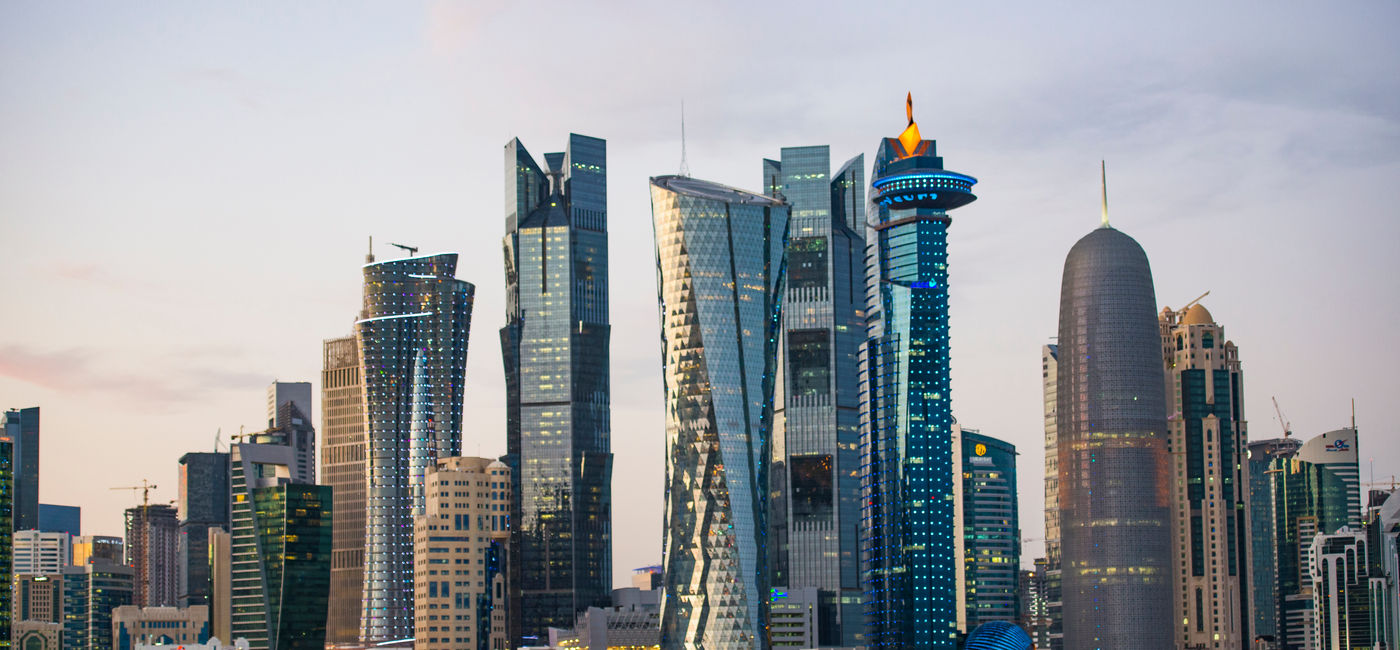 Image: City skyline and buildings in Doha, Qatar. (Photo via Ahmed_Abdel_Hamid / iStock / Getty Images Plus)