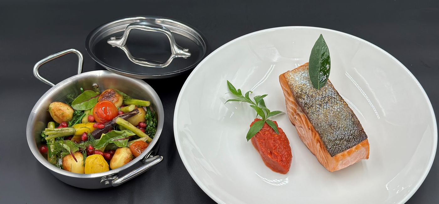 Image: Crispy Skin Fresh Alaskan Salmon Fillet is a classic favorite Seabourn guests can now enjoy in their own suites.  (Photo Credit: Seabourn)