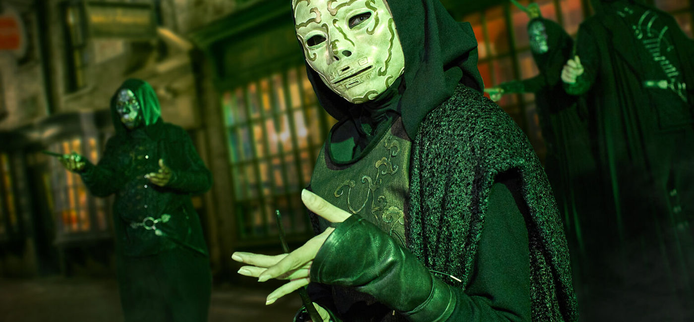 Image: Death Eaters at Wizarding World of Harry Potter. (Photo Credit: Universal Orlando Resort Media)