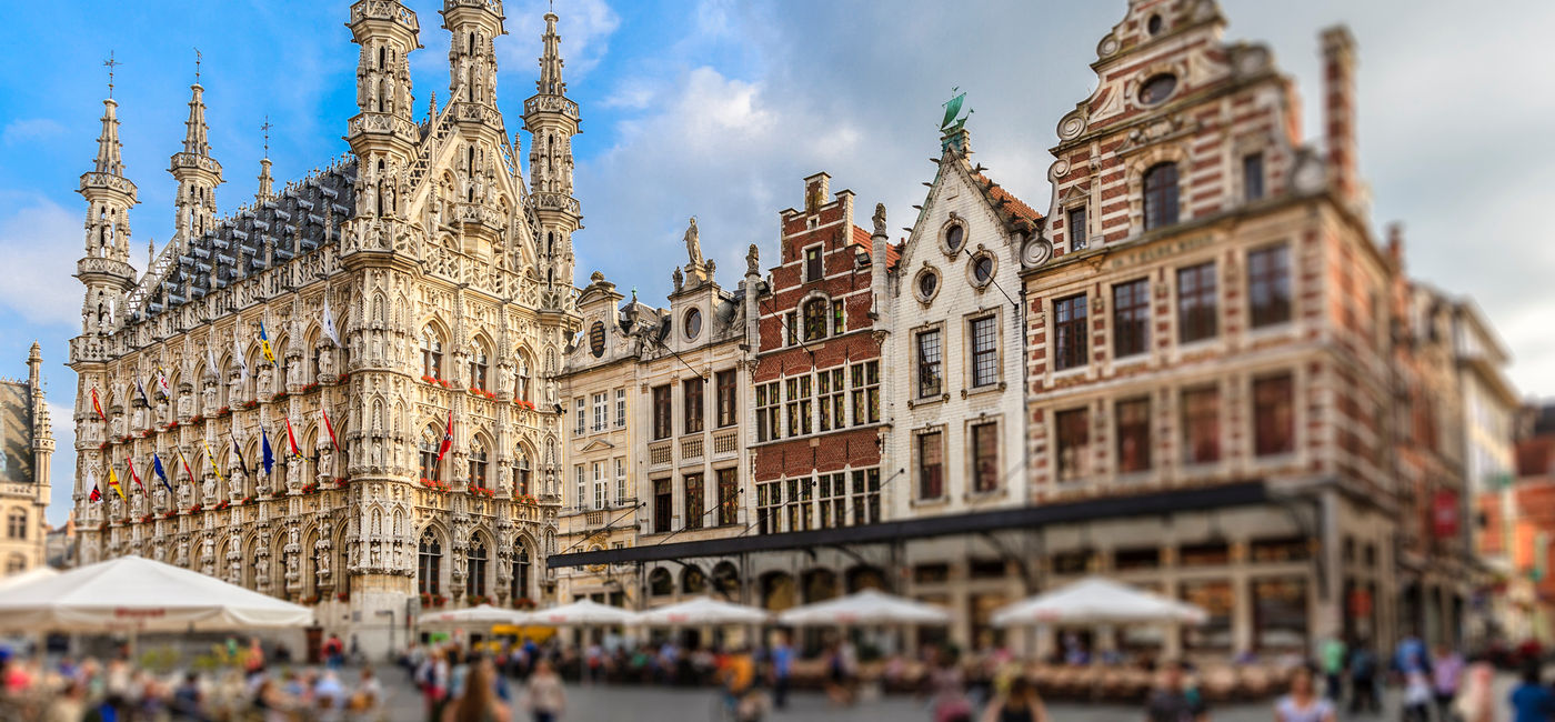 Image: Grote Markt and Town Hall in Leuven's main square, Belgium. (photo via iStock/Getty Images Plus/Flavio Vallenar)