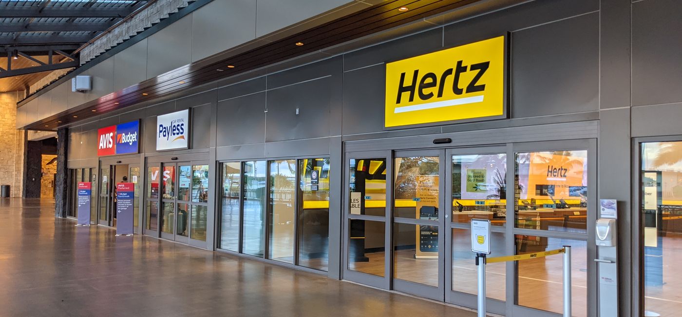 Image: Hertz car rental sign (photo by Eric Bowman)