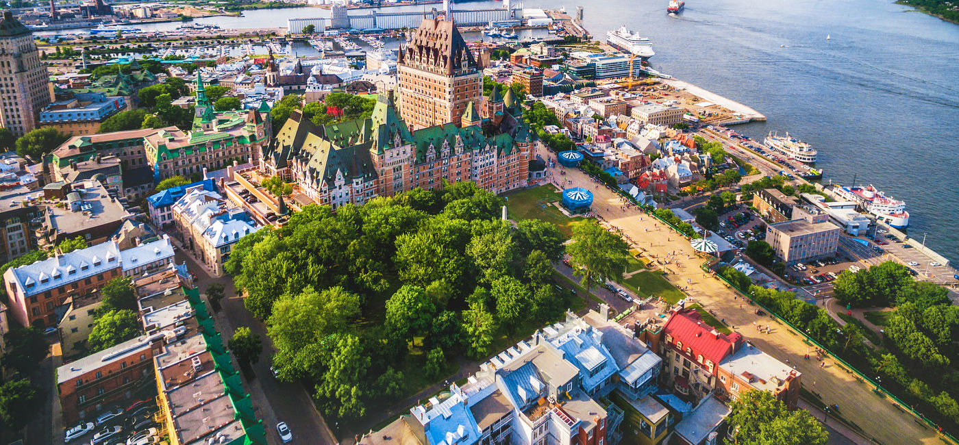 Image: Quebec City and Old Port Aerial View, Quebec, Canada (Photo via rmnunes / iStock / Getty Images Plus)