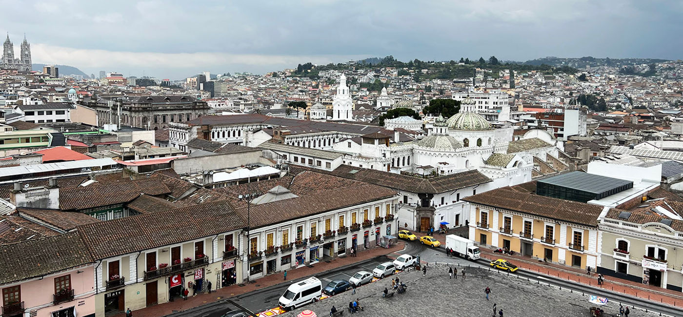 Image: Quito's Old City historical district is the largest conservation area in Latin America. (Photo by Paul J. Heney.)