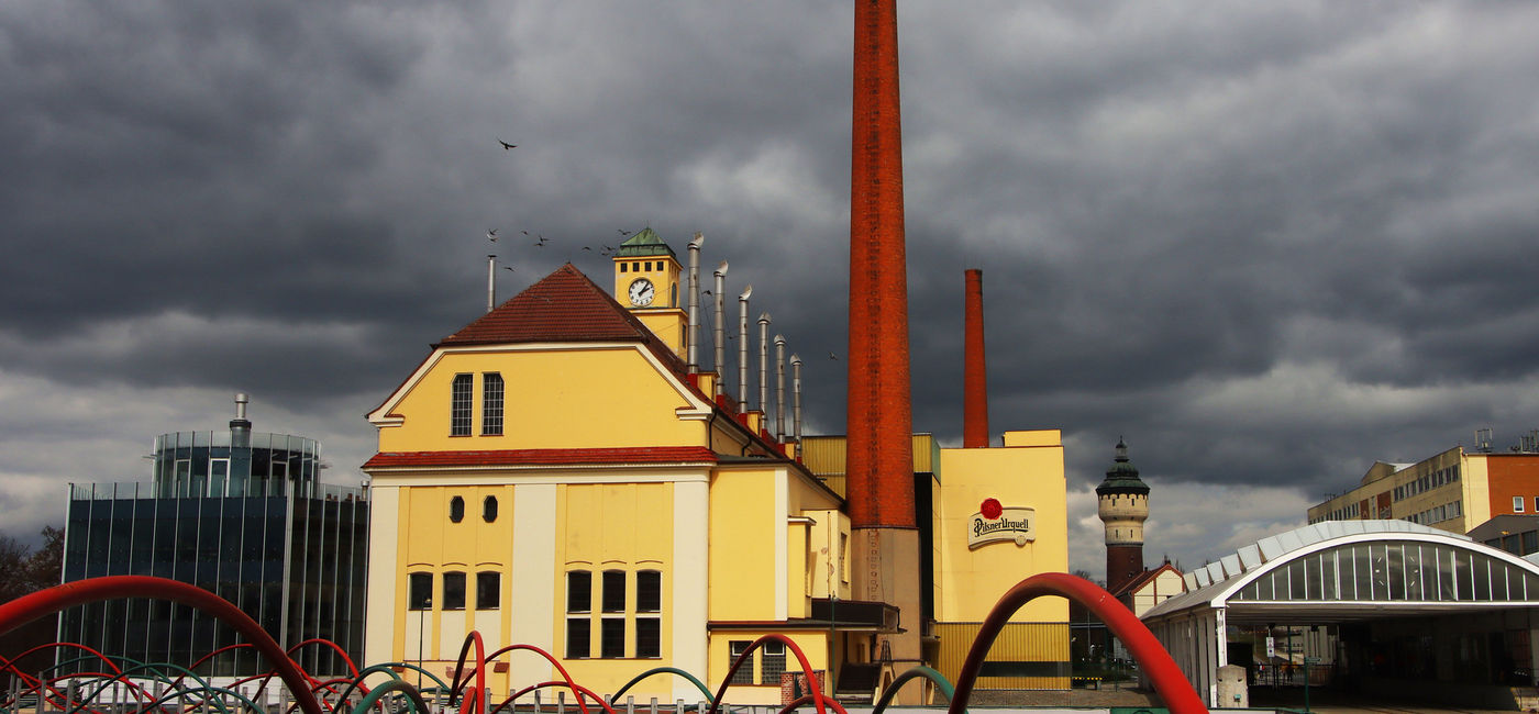 Image: The Pilsner Urquell Brewery in Czech Republic. (Photo via Guillaume Baviere / Flickr)