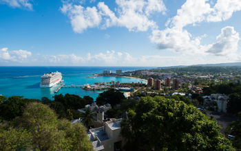 Ocho Rios, Jamaica with Cruise Ship