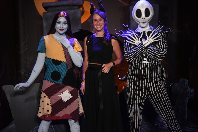 Posing with Jack and Sally