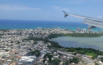 Flying into San Juan Puerto Rico
