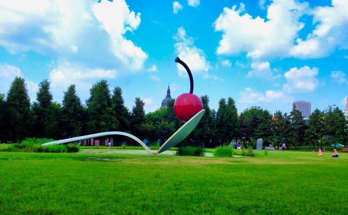 Spoonbridge and Cherry Sculpture, Minneapolis Sculpture Garden, Minnesota