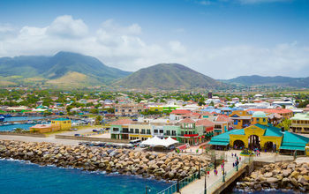 Port Zante in Basseterre town, St. Kitts And Nevis (Photo via mikolajn / iStock / Getty Images Plus)