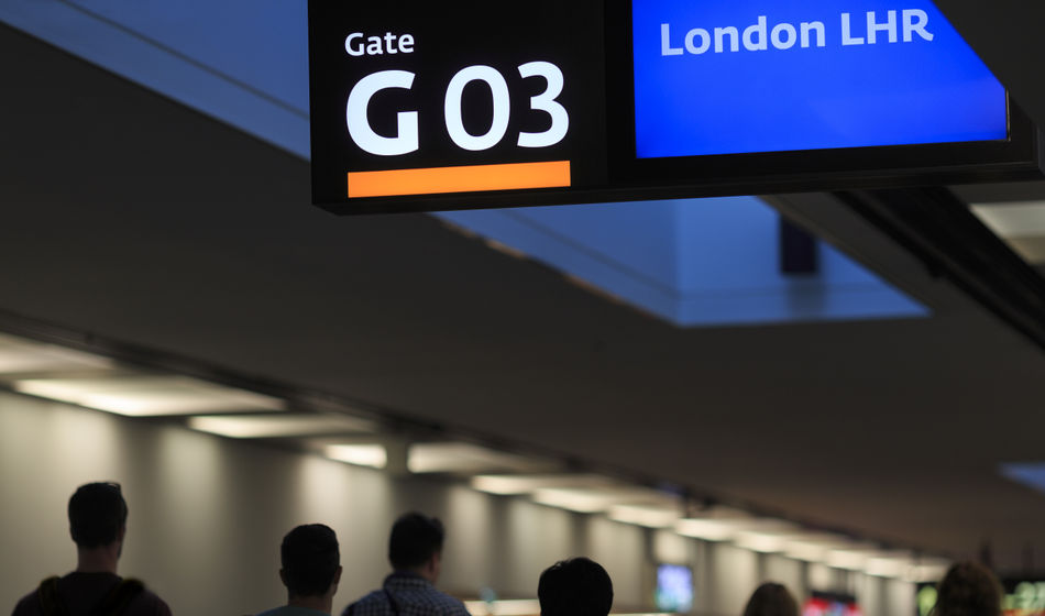 London Heathrow, airport, airport gate