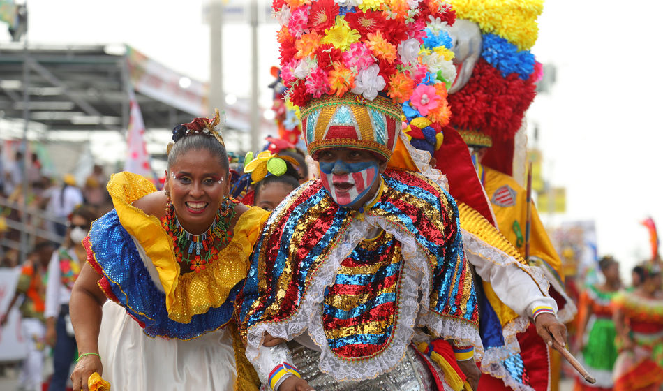 AmaWaterways carnival in Colombia.