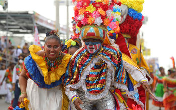 AmaWaterways carnival in Colombia.